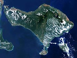 Bali szigete (műholdkép)